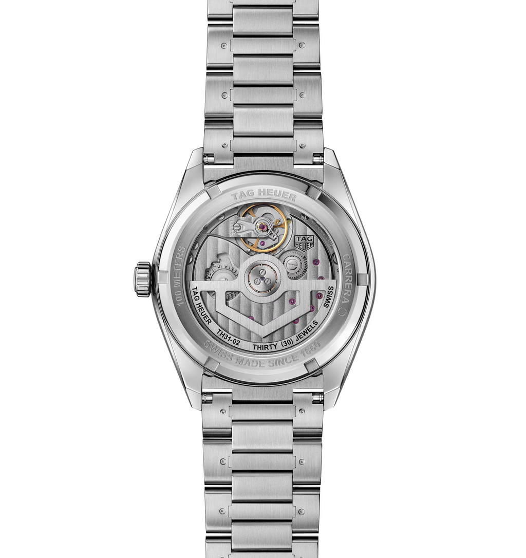TGHR Carrera Day-Date Watch with Stainless Steel Bracelet